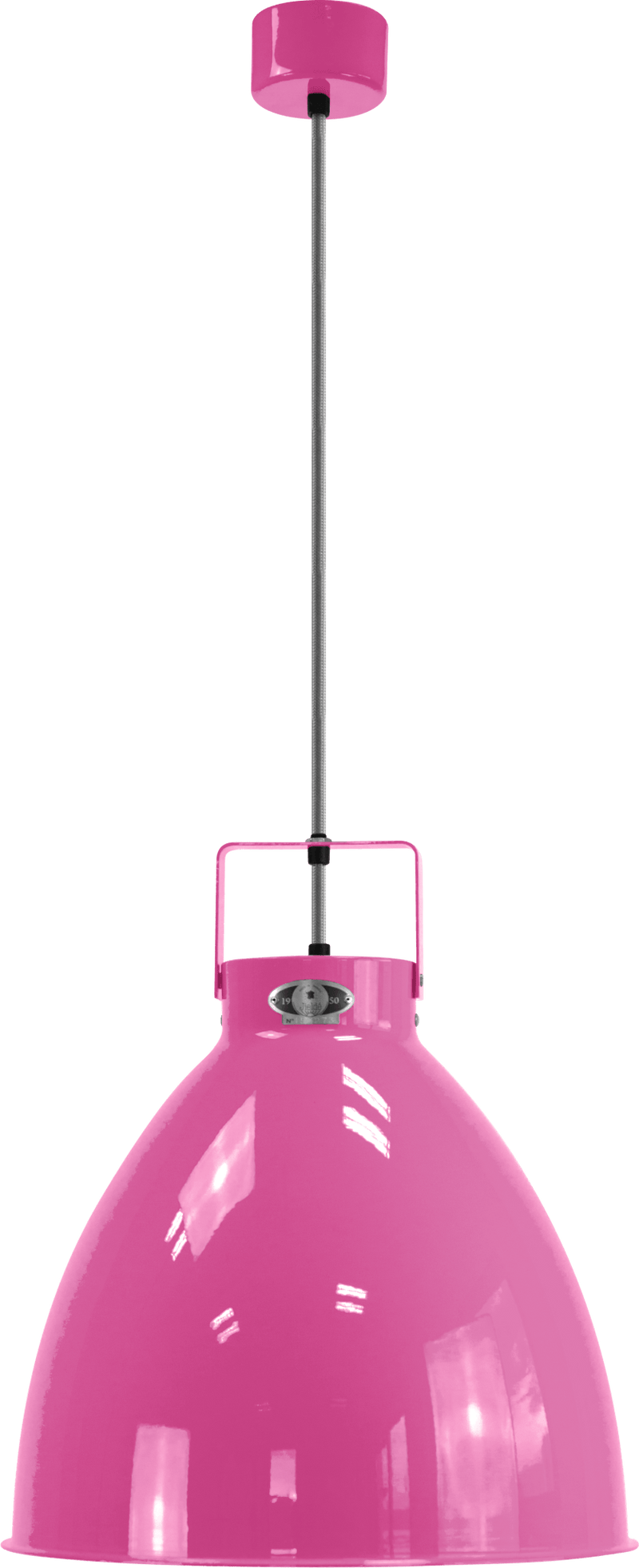 Augustin Pendant - A360 - Glossy Finish - Jielde - Pendants - Pink - RAL4003 - Gold - HORNE