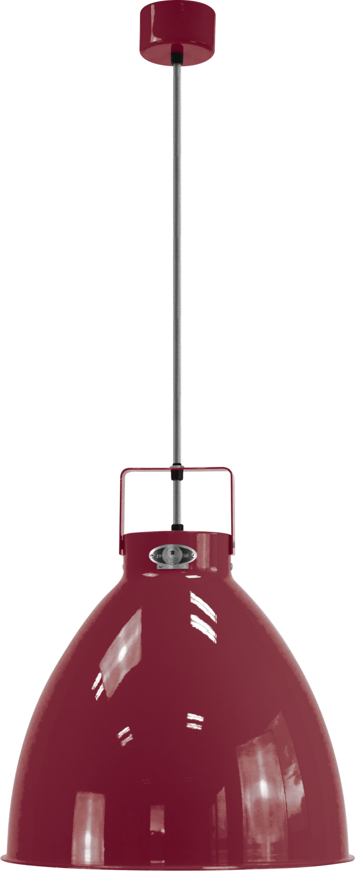 Augustin Pendant - A360 - Glossy Finish - Jielde - Pendants - Burgundy - RAL3005 - Gold - HORNE