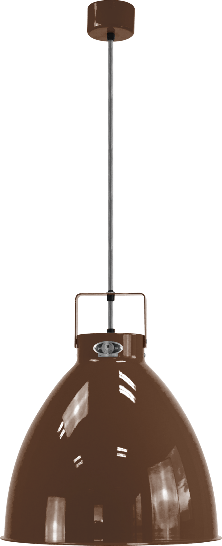 Augustin Pendant - A360 - Glossy Finish - Jielde - Pendants - Chocolate - RAL8017 - Gold - HORNE