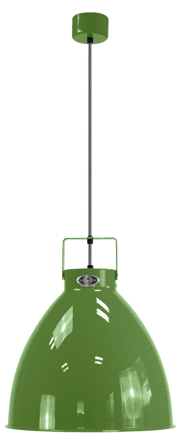 Augustin Pendant - A360 - Glossy Finish - Jielde - Pendants - Herb Green - RAL6010 - Gold - HORNE