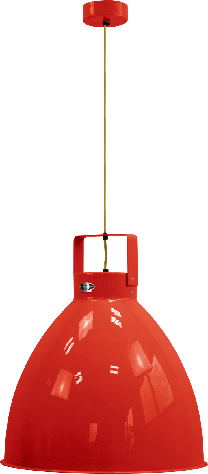 Augustin Pendant - A540 - Glossy FInish - Jielde - Pendants - Red - RAL3020 - Gold - HORNE