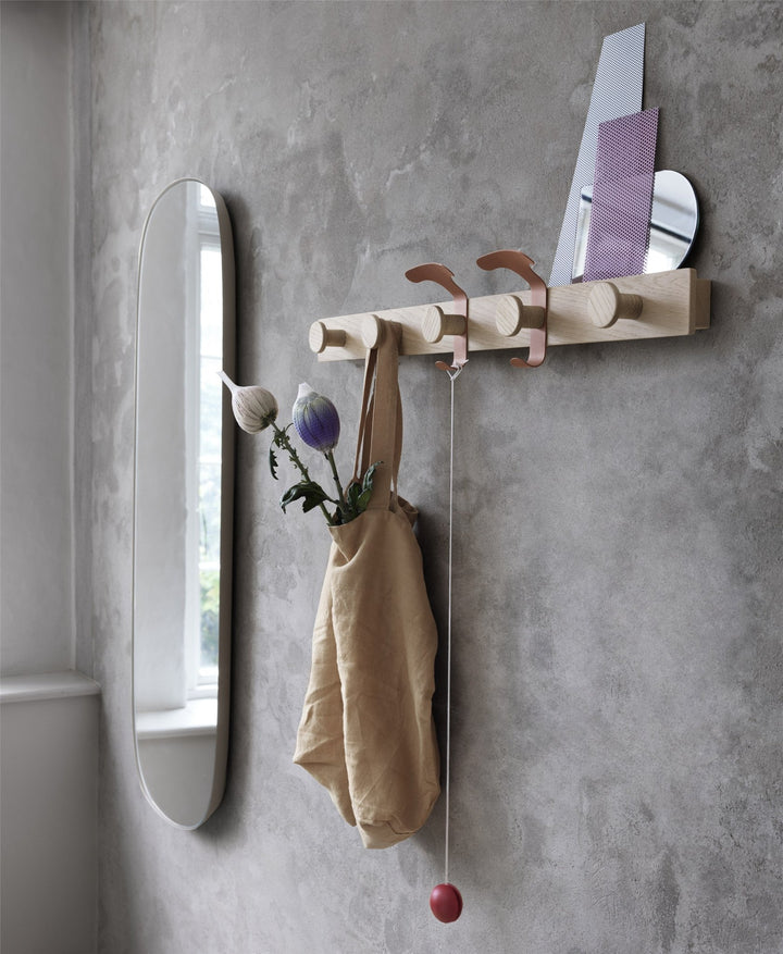 Avail Coat Rack - Muuto - Coat + Key Racks - Oak/Copper Brown - HORNE