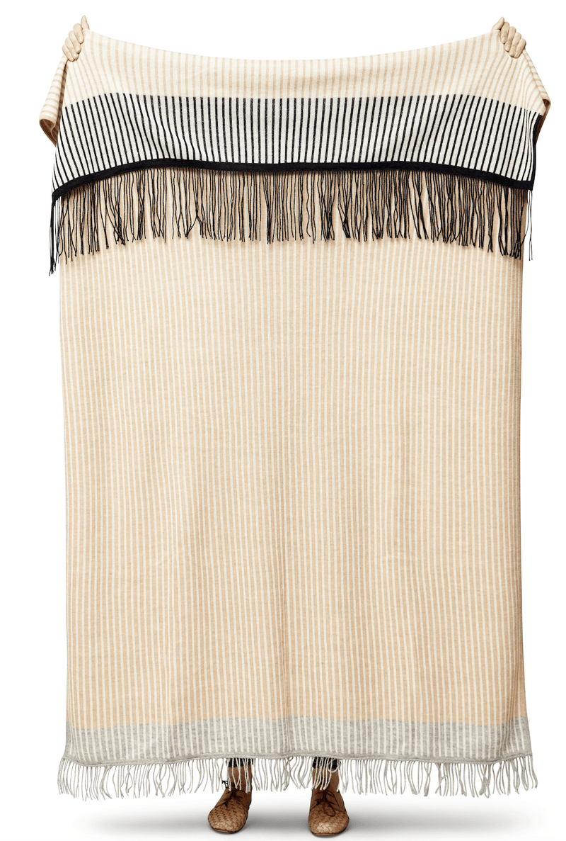 Aymara Plaid Throw - Form + Refine - Blankets + Throws + Pillows - Pattern Grey - HORNE