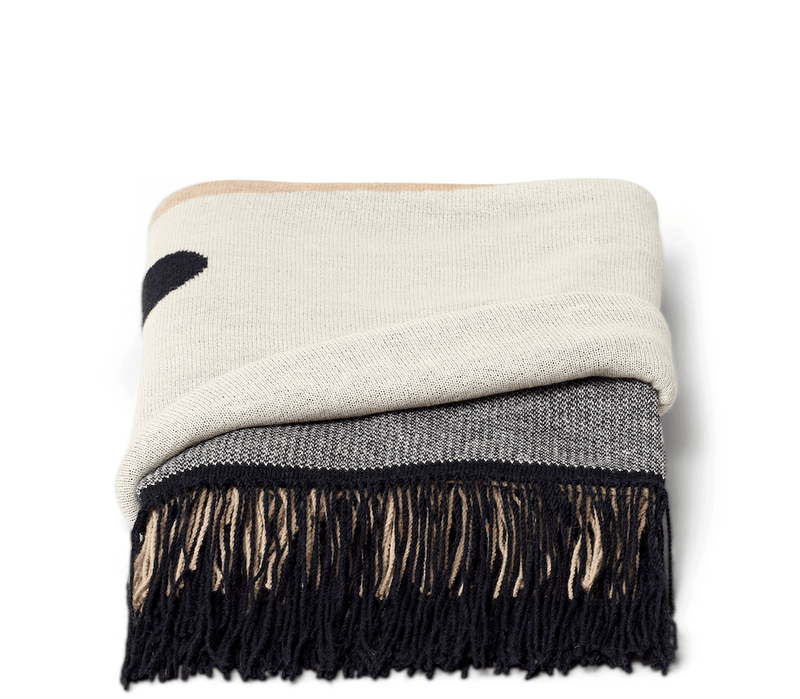 Aymara Plaid Throw - Form + Refine - Blankets + Throws + Pillows - Pattern Grey - HORNE