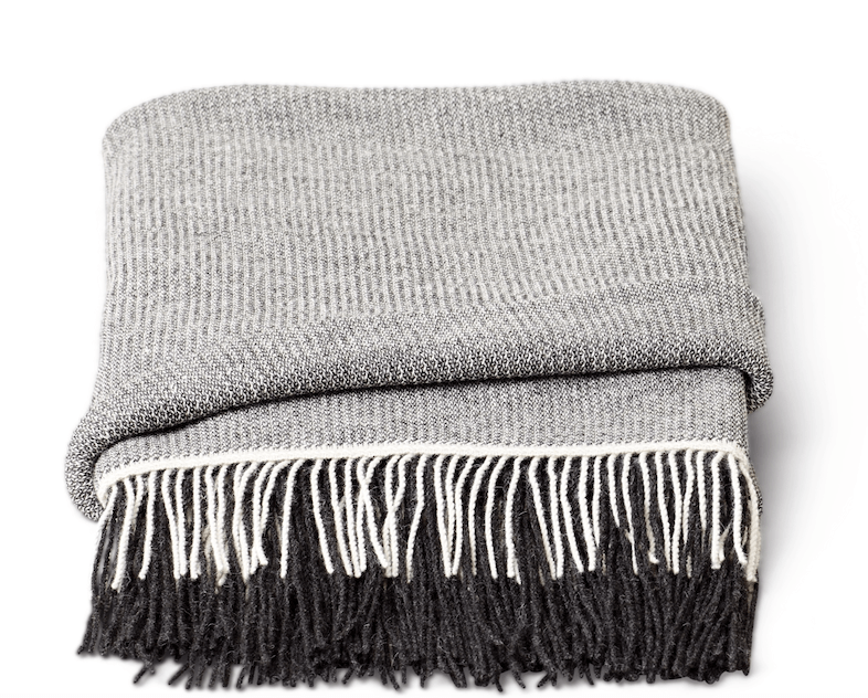 Aymara Plaid Throw - Form + Refine - Blankets + Throws + Pillows - Pattern Grey - HORNE