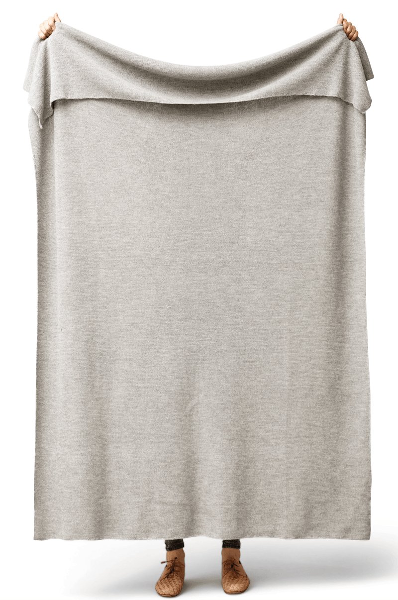 Aymara Plaid Throw - Form + Refine - Blankets + Throws + Pillows - Pattern Grey - HORNE