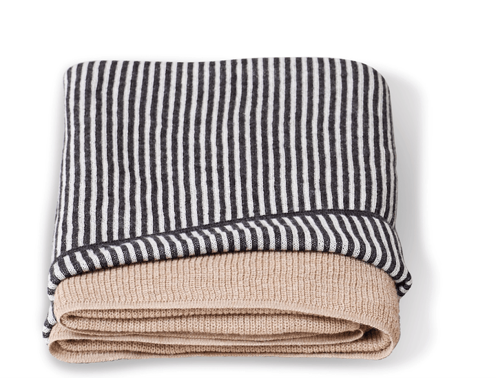 Aymara Plaid Throw - Form + Refine - Blankets + Throws + Pillows - Rib Light Brown - HORNE