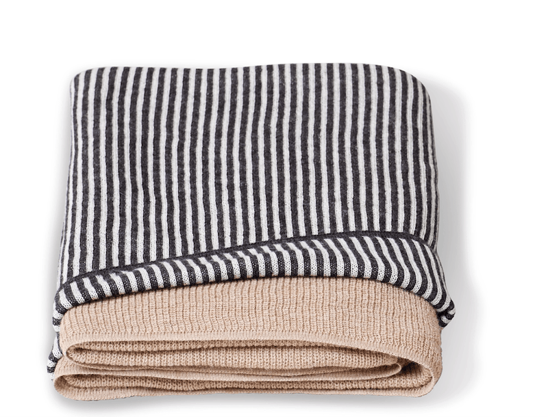 Aymara Plaid Throw - Form + Refine - Blankets + Throws + Pillows - Pattern Grey - HORNE