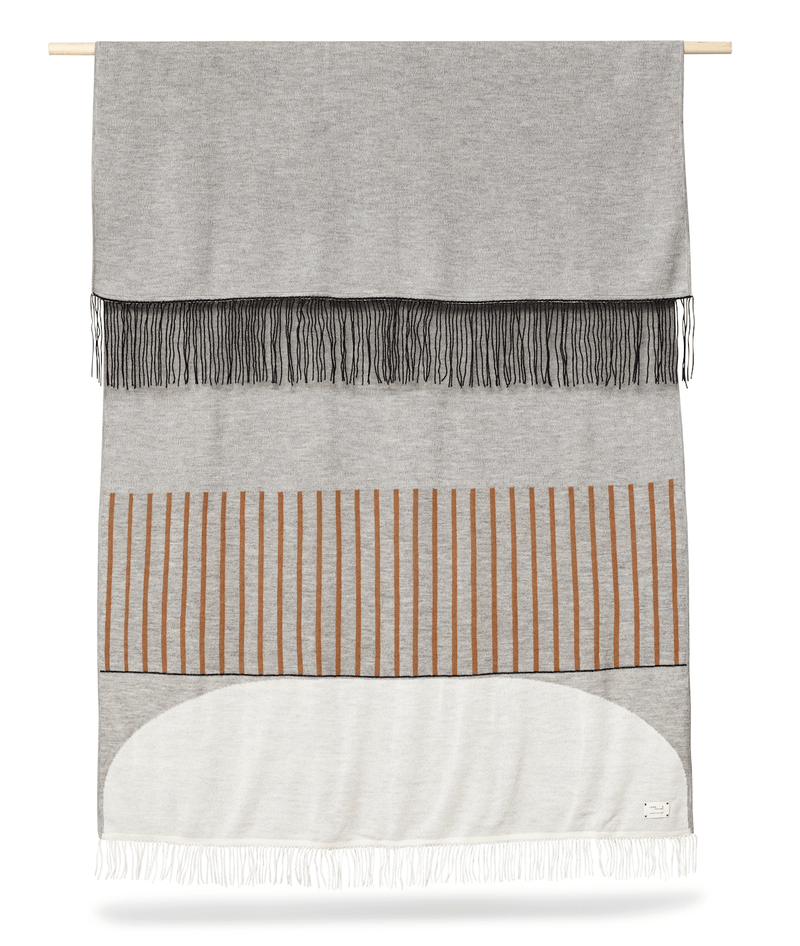 Aymara Plaid Throw - Form + Refine - Blankets + Throws + Pillows - Pattern Grey - HORNE