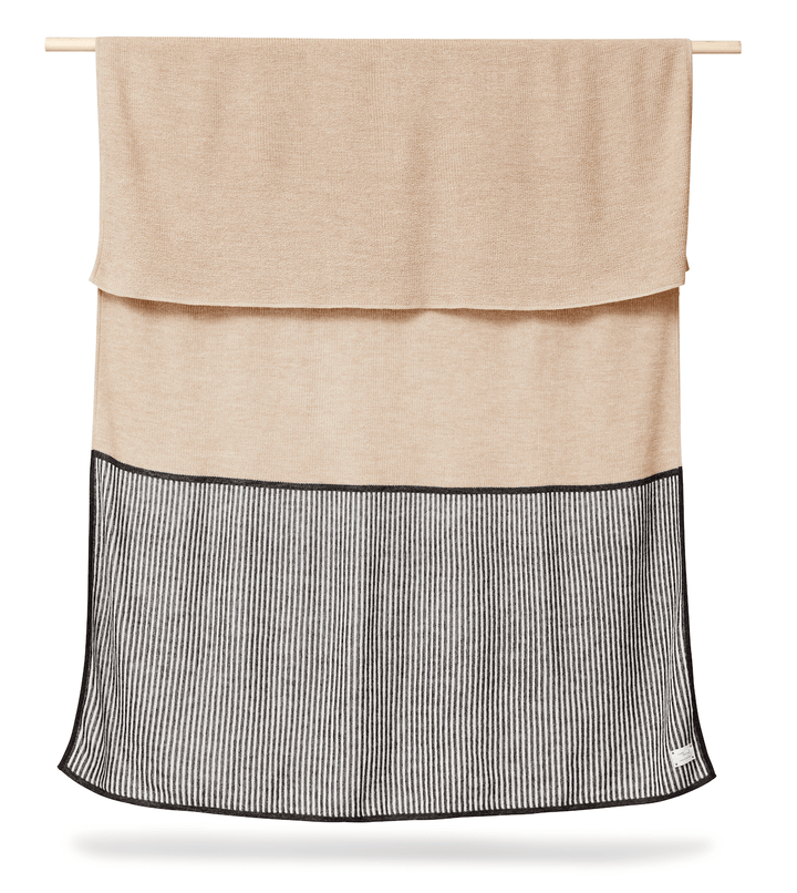 Aymara Plaid Throw - Form + Refine - Blankets + Throws + Pillows - Rib Light Brown - HORNE