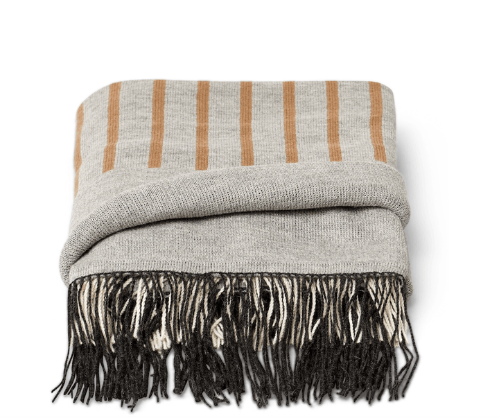 Aymara Plaid Throw - Form + Refine - Blankets + Throws + Pillows - Pattern Grey - HORNE