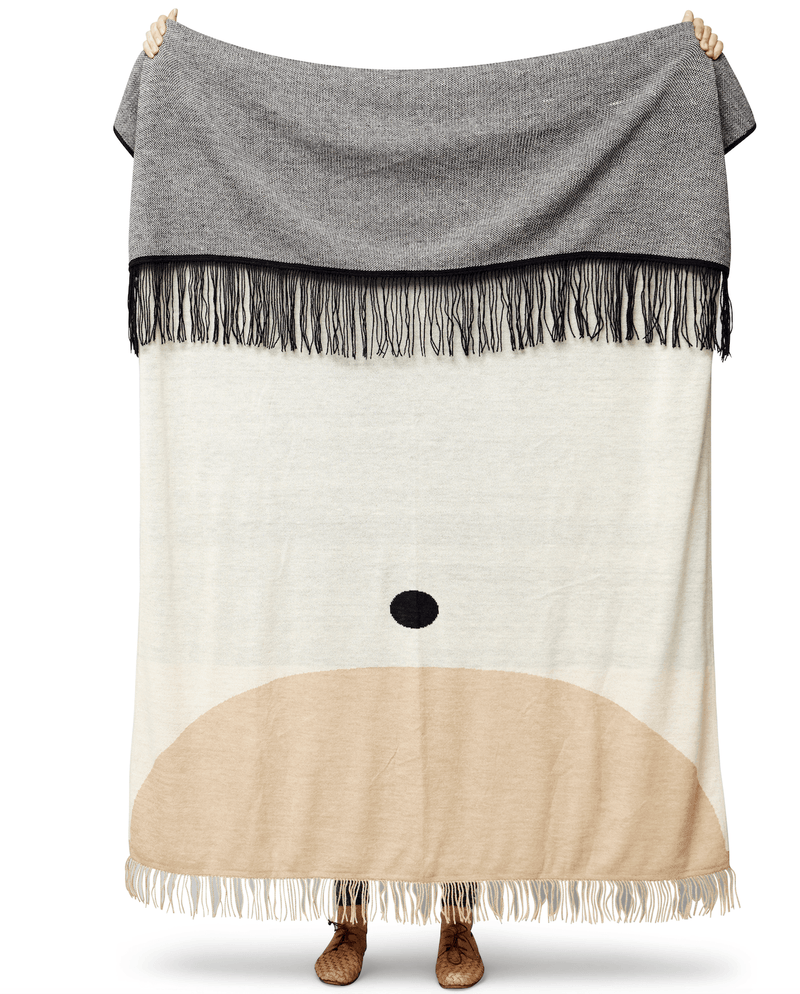 Aymara Plaid Throw - Form + Refine - Blankets + Throws + Pillows - Pattern Grey - HORNE