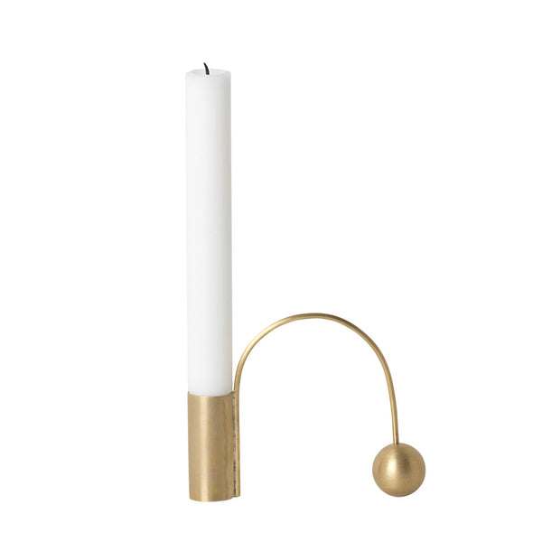 Balance Candle Holder - Ferm Living - Candle Holders - Brass - HORNE
