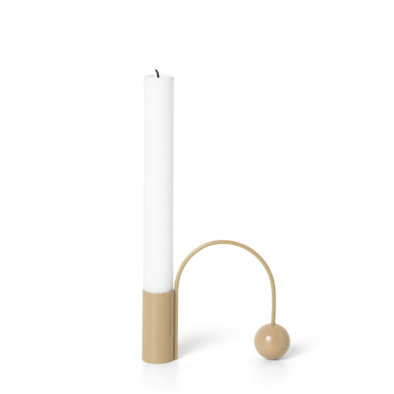 Balance Candle Holder - Ferm Living - Candle Holders - Black Brass - HORNE