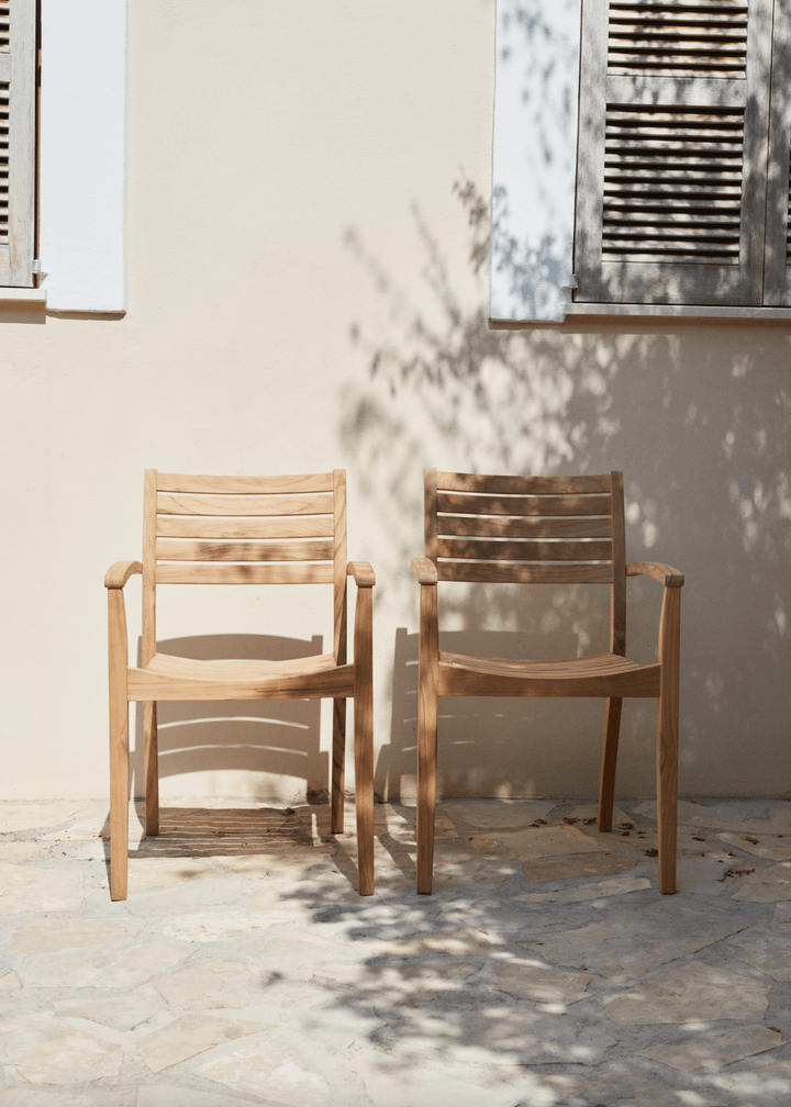 Ballare Stacking Chair - Teak - Skagerak by Fritz Hansen - Outdoor Furniture - HORNE