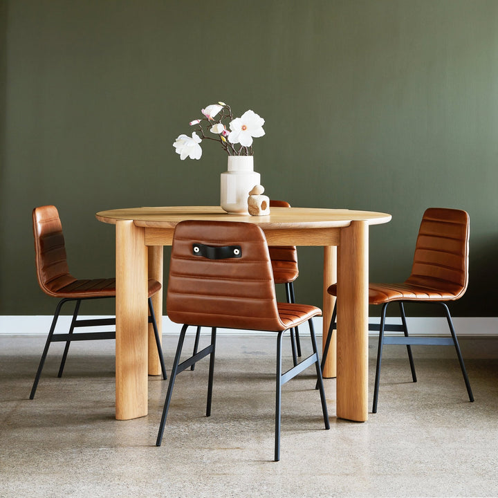 Bancroft Round Dining Table - Gus* Modern - Tables + Desks - White Oak - HORNE