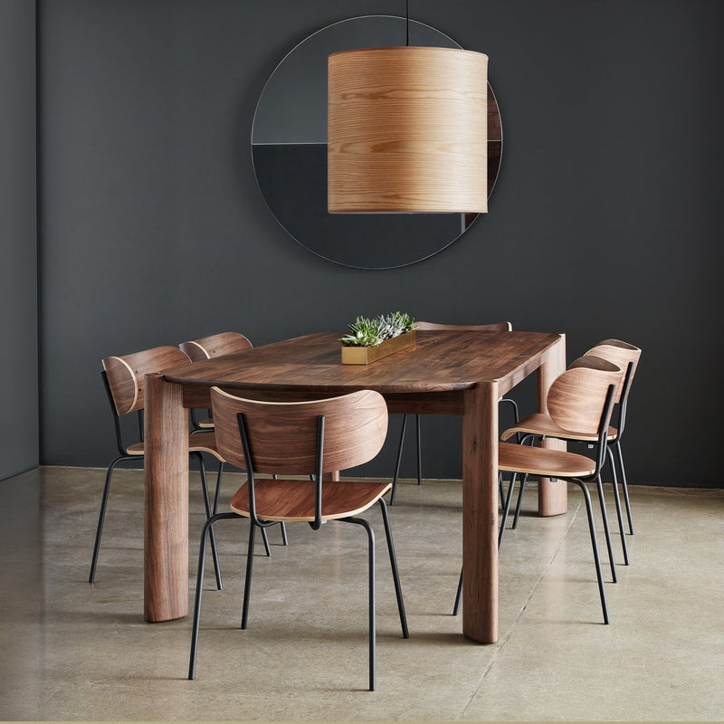 Bancroft Round Dining Table - Gus* Modern - Tables + Desks - Walnut - HORNE