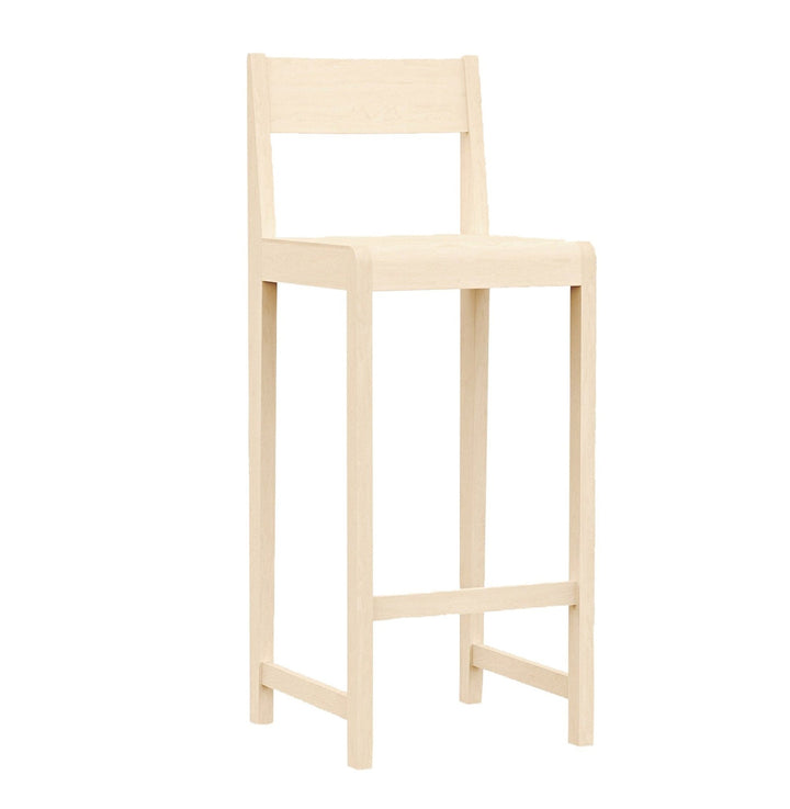 Bar Chair 01 - Frama - Stools + Benches + Ottomans - Tall - 29.9" - Natural Wood - HORNE