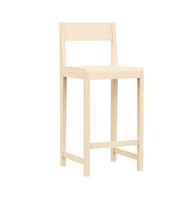 Bar Chair 01 - Frama - Stools + Benches + Ottomans - Short - 25.6" - Natural Wood - HORNE