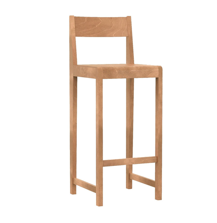 Bar Chair 01 - Frama - Stools + Benches + Ottomans - Tall - 29.9" - Warm Brown Wood - HORNE