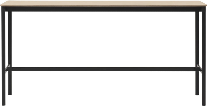 Base High Table 1 - Muuto - Table + Task - Black Linoleum Top & Black Base - HORNE