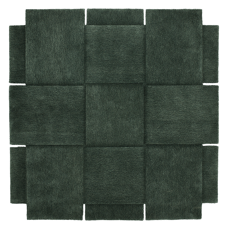 Basket Rug - Design House Stockholm - Rugs - Small - Green - HORNE