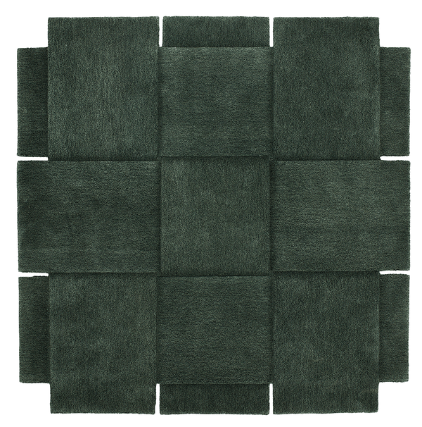 Basket Rug - Design House Stockholm - Rugs - Small - Green - HORNE