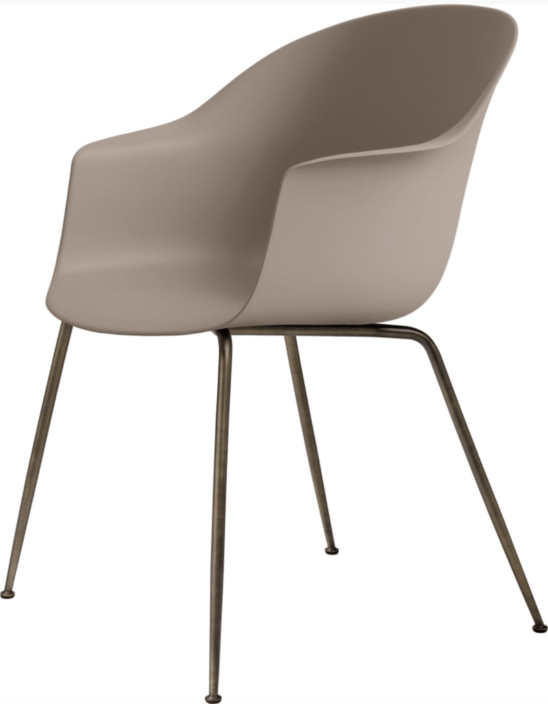 Bat Dining Armchair - Antique Brass Base