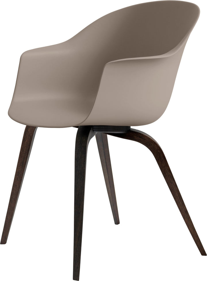 Bat Dining Armchair - Smoked Oak - Gubi - Chairs - New Beige - HORNE