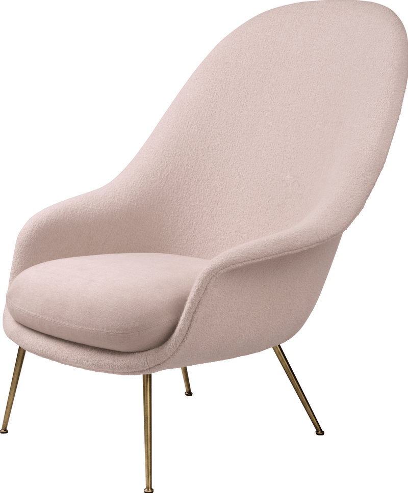 Bat Lounge Chair w/ High Back - Antique Brass - Gubi - Chairs - Canvas 2 - 0674 - HORNE