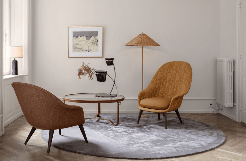 Bat Lounge Chair w/ Low Back - Brass - Gubi - Chairs - Gabriel Tempt - 60152 - HORNE