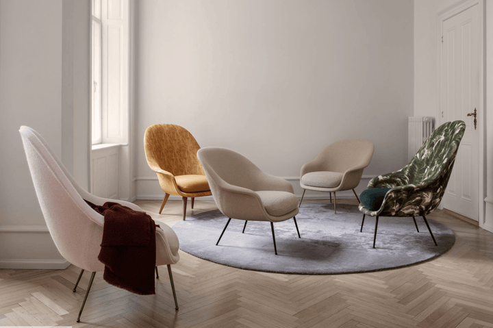 Bat Lounge Chair w/ Low Back - Brass - Gubi - Chairs - Gabriel Tempt - 60152 - HORNE
