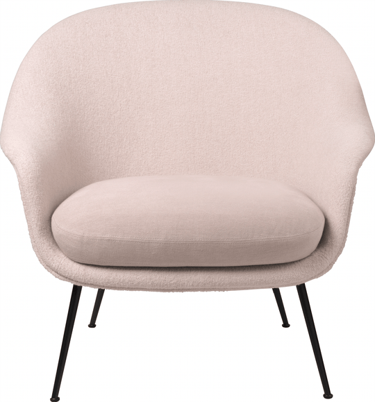 Bat Lounge Chair w/ Low Back - Matte Black - Gubi - Chairs - Gabriel Tempt - 60152 - HORNE