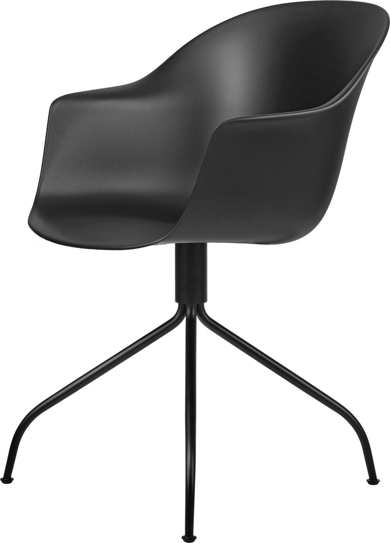 Bat Meeting Armchair - Black Swivel Base - Gubi - Chairs - Black - HORNE