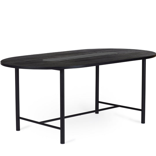 Be My Guest Dining Table - Warm Nordic - Tables - 71" - Black Oak/ Black Ceramic - HORNE