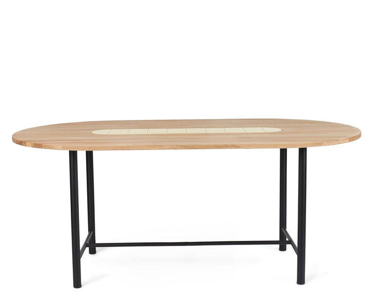 Be My Guest Dining Table - Warm Nordic - Tables - 71" - White Oak/ Yellow Ceramic - HORNE