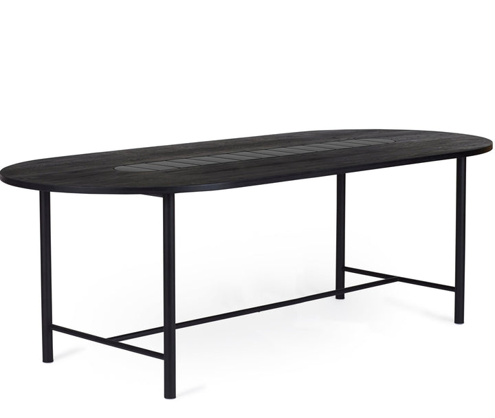 Be My Guest Dining Table - Warm Nordic - Tables - 87" - Black Oak/ Black Ceramic - HORNE