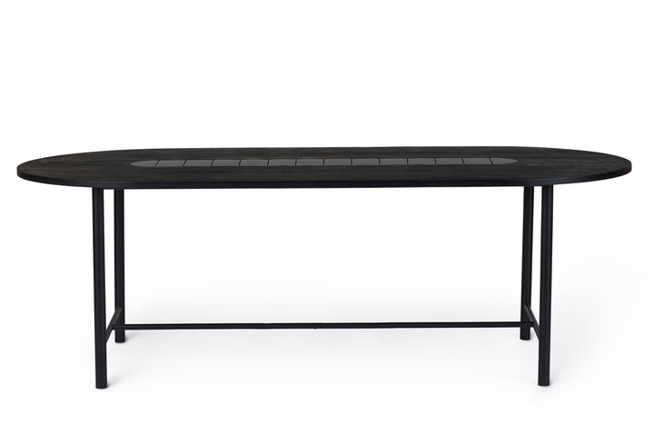 Be My Guest Dining Table - Warm Nordic - Tables - 87" - Black Oak/ Black Ceramic - HORNE