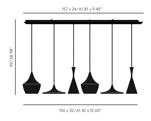 Beat Range Linear LED Pendant System - Tom Dixon - Pendants - HORNE