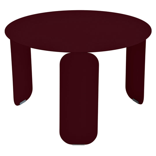 BeBop Low Table Ø24" - Fermob - Tables + Desks - Black Cherry - HORNE