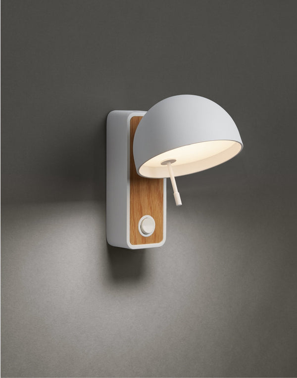 Beddy A/01 Wall Light - Bover - Wall Sconces - White - Oak - HORNE
