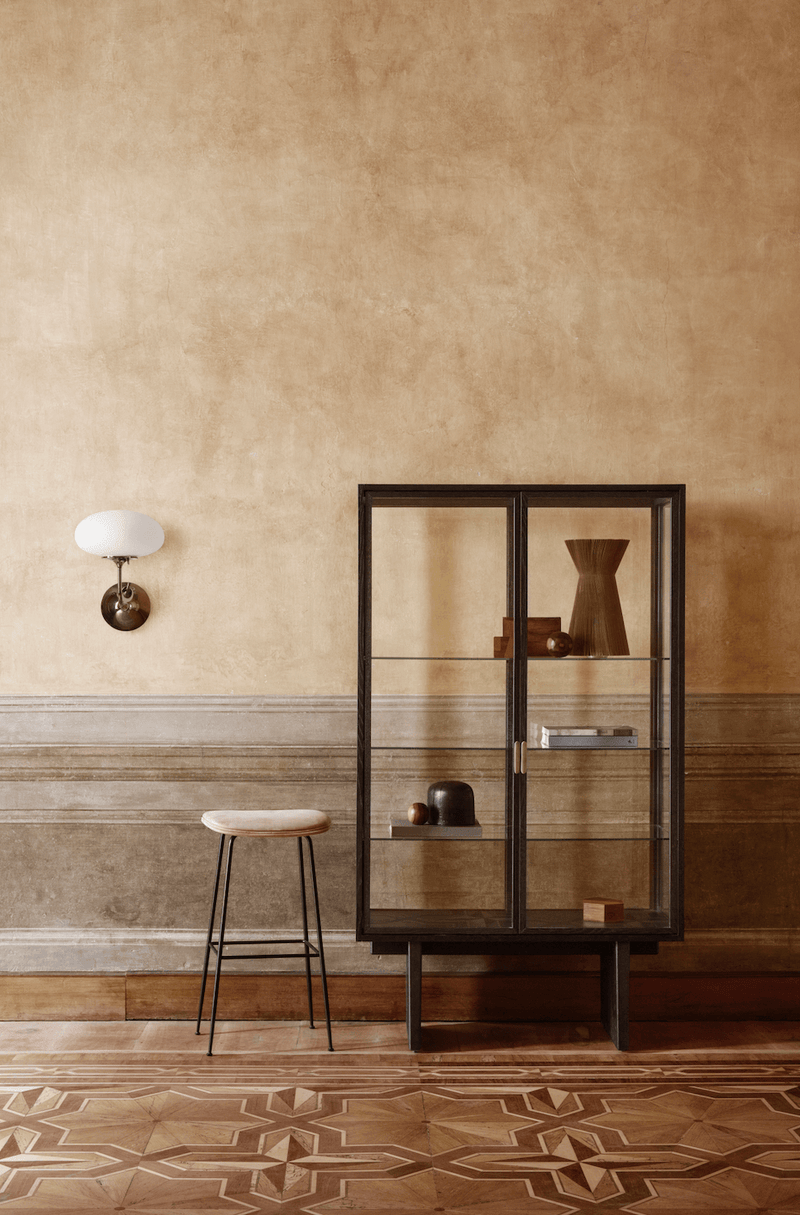 Beetle Bar Stool - Fully Upholstered - Gubi - Stools + Benches + Ottomans - Black Chrome - Canvas 2 - 0674 - HORNE