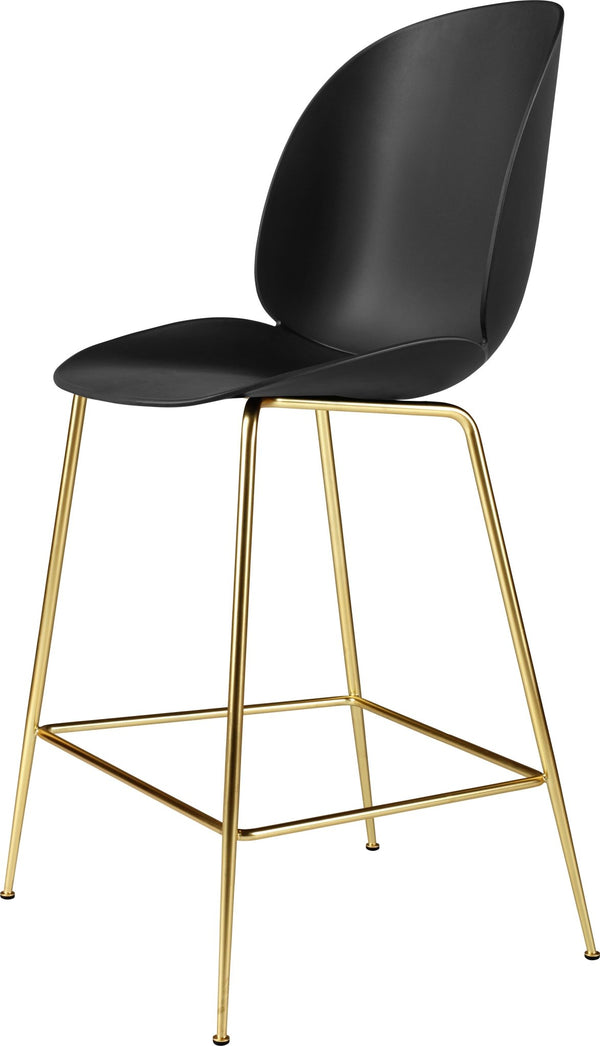 Beetle Counter Chair Un-Upholstered - Matte Brass