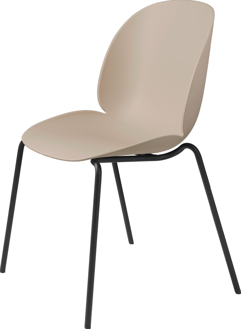 Beetle Stackable Dining Chair Un - Upholstered - Gubi - Chairs - Alabaster White - HORNE