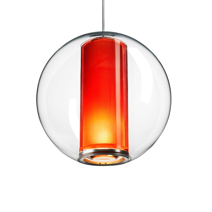 Bel Occhio Chandelier - Pablo Designs - Pendants - 3 Orange Belo Occhio 16's - HORNE