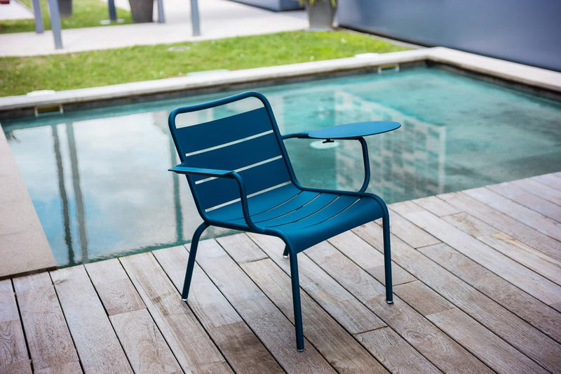 Bellevie Armrest Shelf - Fermob - Outdoor Furniture - Acapulco Blue - HORNE