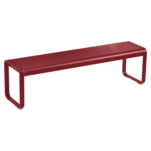 Bellevie Bench - Fermob - Outdoor Furniture - Chili Red - HORNE