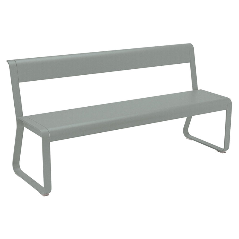 Bellevie Bench with Back - Fermob - Outdoor Furniture - Black Cherry - HORNE
