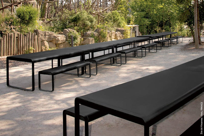 Bellevie Premium Bench - Fermob - Outdoor Furniture - Acapulco Blue - HORNE