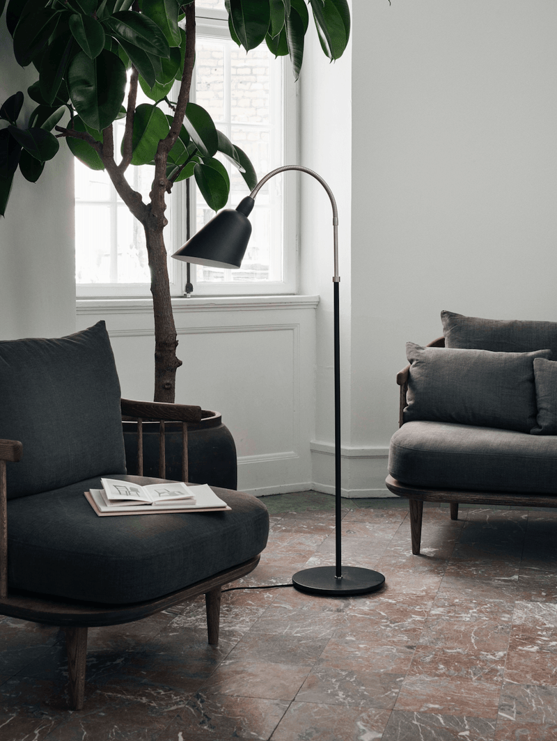 Bellevue AJ7 Floor Lamp - &Tradition - Floor Lamps - Black & Brass - Not UL Listed - HORNE